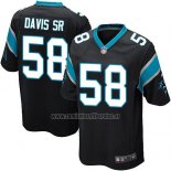 Camiseta NFL Game Carolina Panthers Davis Sr Negro