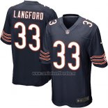 Camiseta NFL Game Chicago Bears Langford Blanco Negro
