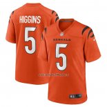 Camiseta NFL Game Cincinnati Bengals Tee Higgins Alterno Naranja