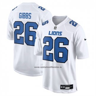 Camiseta NFL Game Detroit Lions Jahmyr Gibbs Blanco1