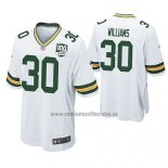 Camiseta NFL Game Green Bay Packers Jamaal Williams Blanco 100th Anniversary