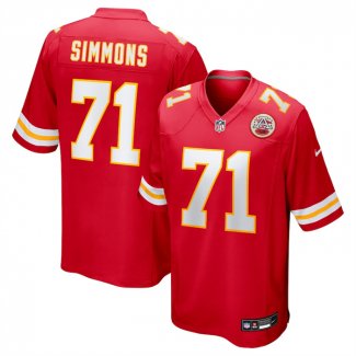 Camiseta NFL Game Kansas City Chiefs Josh Simmons 2025 Rojo