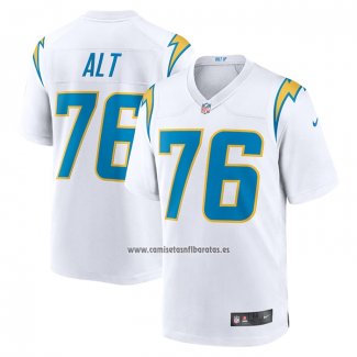 Camiseta NFL Game Los Angeles Chargers Joe Alt 2024 NFL Draft First Round Pick Blanco