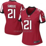 Camiseta NFL Game Mujer Atlanta Falcons Sanders Rojo