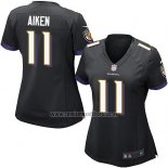 Camiseta NFL Game Mujer Baltimore Ravens Aiken Negro