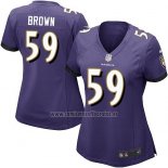 Camiseta NFL Game Mujer Baltimore Ravens Brown Violeta
