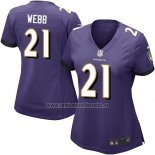 Camiseta NFL Game Mujer Baltimore Ravens Webb Violeta