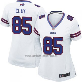 Camiseta NFL Game Mujer Buffalo Bills Clay Blanco