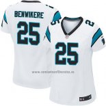 Camiseta NFL Game Mujer Carolina Panthers Benwikere Blanco