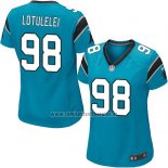 Camiseta NFL Game Mujer Carolina Panthers Lotulelei Azul
