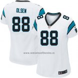 Camiseta NFL Game Mujer Carolina Panthers Olsen Blanco