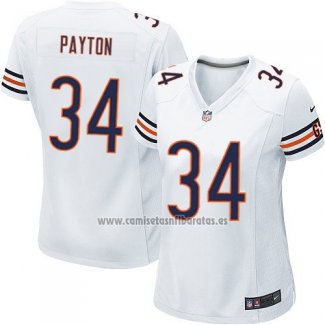 Camiseta NFL Game Mujer Chicago Bears Payton Blanco