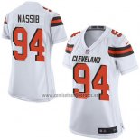 Camiseta NFL Game Mujer Cleveland Browns Carl Nassib Blanco
