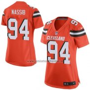 Camiseta NFL Game Mujer Cleveland Browns Carl Nassib Naranja