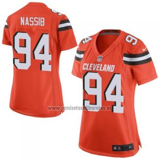 Camiseta NFL Game Mujer Cleveland Browns Carl Nassib Naranja