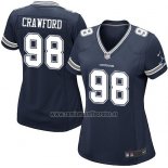 Camiseta NFL Game Mujer Dallas Cowboys Crawford Azul