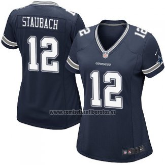 Camiseta NFL Game Mujer Dallas Cowboys Staubach Azul