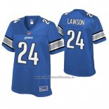 Camiseta NFL Game Mujer Detroit Lions Nevin Lawson Azul Historic Logo