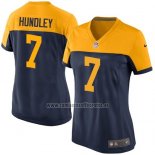 Camiseta NFL Game Mujer Green Bay Packers Hundley Negro Amarillo2