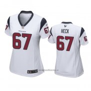 Camiseta NFL Game Mujer Houston Texans Charlie Heck Blanco