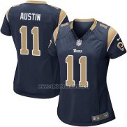 Camiseta NFL Game Mujer Los Angeles Rams Austin Negro