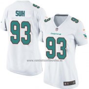 Camiseta NFL Game Mujer Miami Dolphins Suh Blanco