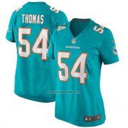 Camiseta NFL Game Mujer Miami Dolphins Zach Thomas Retired Verde