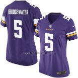 Camiseta NFL Game Mujer Minnesota Vikings Briogewater Violeta