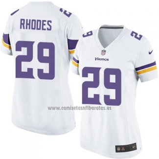 Camiseta NFL Game Mujer Minnesota Vikings Rhodes Blanco