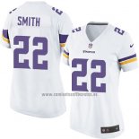 Camiseta NFL Game Mujer Minnesota Vikings Smith Blanco
