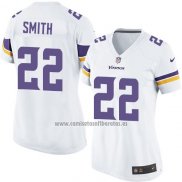 Camiseta NFL Game Mujer Minnesota Vikings Smith Blanco