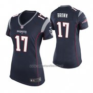Camiseta NFL Game Mujer New England Patriots Antonio Brown Azul