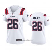 Camiseta NFL Game Mujer New England Patriots Sony Michel 2020 Blanco