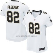 Camiseta NFL Game Mujer New Orleans Saints Fleener Blanco