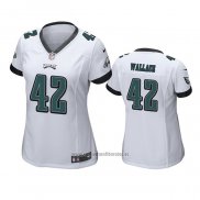 Camiseta NFL Game Mujer Philadelphia Eagles K'von Wallace Blanco