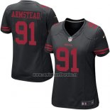 Camiseta NFL Game Mujer San Francisco 49ers Armstead Negro