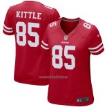 Camiseta NFL Game Mujer San Francisco 49ers George Kittle Rojo