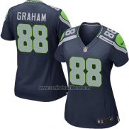 Camiseta NFL Game Mujer Seattle Seahawks Graham Azul Oscuro