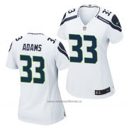 Camiseta NFL Game Mujer Seattle Seahawks Jamal Adams Blanco