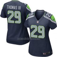 Camiseta NFL Game Mujer Seattle Seahawks Thomas Azul Oscuro