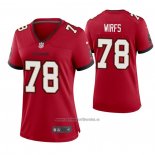 Camiseta NFL Game Mujer Tampa Bay Buccaneers 78 Tristan Wirfs 2020 Rojo
