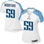 Camiseta NFL Game Mujer Tennessee Titans Woodyard Blanco
