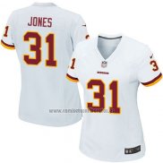 Camiseta NFL Game Mujer Washington Commanders Jones Blanco