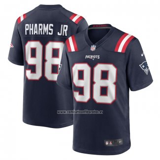 Camiseta NFL Game New England Patriots Jeremiah Pharms Jr. Azul Blanco