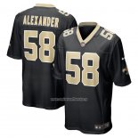 Camiseta NFL Game New Orleans Saints Kwon Alexander Negro