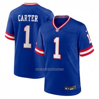 Camiseta NFL Game New York Giants Abdul Carter First Round Pick Alterno Segunda Royal