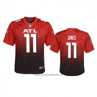 Camiseta NFL Game Nino Atlanta Falcons Julio Jones 2nd Alterno 2020 Rojo