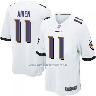 Camiseta NFL Game Nino Baltimore Ravens Aiken Blanco