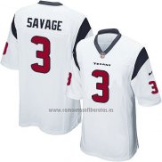 Camiseta NFL Game Nino Houston Texans Savage Blanco