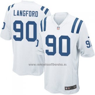 Camiseta NFL Game Nino Indianapolis Colts Langford Blanco